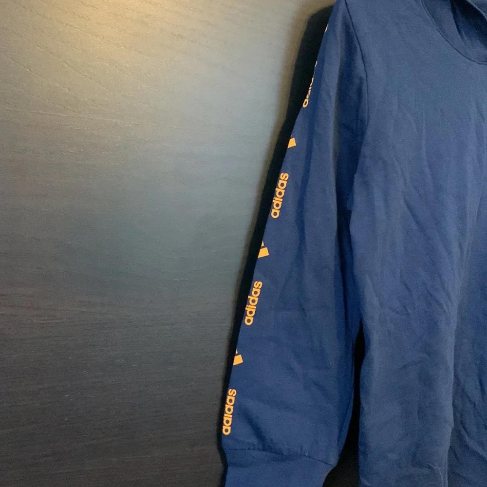 Adidas Boys Long Sleeve Hooded Tee-Shirt - Picture 4 of 9